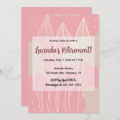 Bewerkbare bladeren en stoffige roze achtergrond kaart (Voorkant / Achterkant)