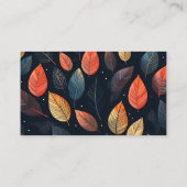 Bewerkbare bladeren Flower Shop Boeket Bericht Kaa Visitekaartje (Achterkant)