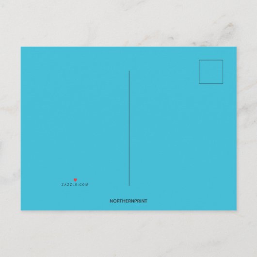 Bewerkbare Blauwe Octopus Uitnodiging Briefkaart (Achterkant)