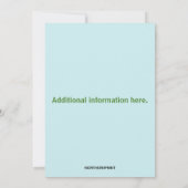 Bewerkbare Blauwe Rozen Foto Herdenking van het Le Kaart (Achterkant)