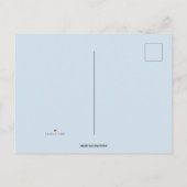 Bewerkbare blauwe stamboom adoptieviering uitnodiging briefkaart (Achterkant)