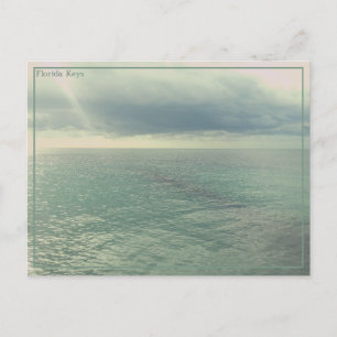 Bewerkbare Blauwgroen Oceaan  Fotokunst Briefkaart