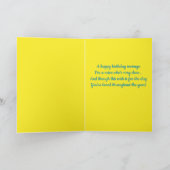 Bewerkbare bloemen Bloemen Verjaardag Kaart (Binnen)