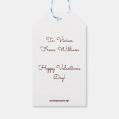 Bewerkbare bloemen en beker met gouden velg theeza cadeaulabel (Achterkant)