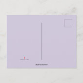 Bewerkbare bloemen en Paarse vlinderverjaardag Uitnodiging Briefkaart (Achterkant)