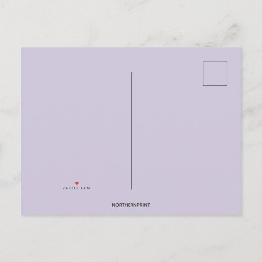 Bewerkbare bloemen en Paarse vlinderverjaardag Uitnodiging Briefkaart (Achterkant)