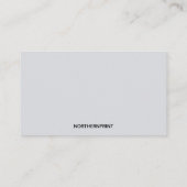 Bewerkbare bloemen Wees geduldig Kaart Visitekaartje (Achterkant)