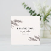 Bewerkbare bloemenBedankt voor uw bestelling Bedankkaart (Staand voorkant)