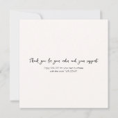 Bewerkbare bloemenBedankt voor uw bestelling Bedankkaart (Achterkant)