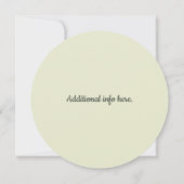 Bewerkbare bloemenkrans Bewaar de datum Kaart (Achterkant)