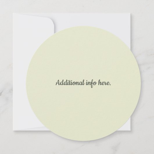 Bewerkbare bloemenkrans Bewaar de datum Kaart (Achterkant)