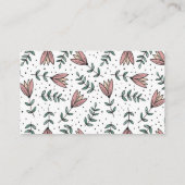 Bewerkbare Bloemenwinkel Boutique Boeket Bericht K Visitekaartje (Achterkant)