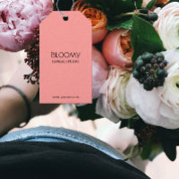 Bewerkbare Bloemist Hang Label Sjabloon
