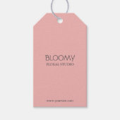 Bewerkbare Bloemist Hang Label Sjabloon Cadeaulabel (Voorkant)