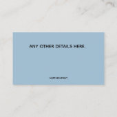 Bewerkbare Blue Brick-beveiligingssystemen Visitekaartje (Achterkant)