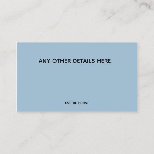 Bewerkbare Blue Brick-beveiligingssystemen Visitekaartje (Achterkant)