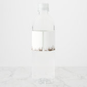 Bewerkbare Blue Dirt Bike Waterfles Etiket (Achterkant)