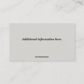 Bewerkbare Boerderij biologische melk Visitekaartje (Achterkant)