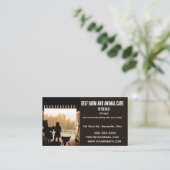 Bewerkbare Boerderij en dierenverzorging Sitting Visitekaartje (Staand voorkant)