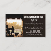 Bewerkbare Boerderij en dierenverzorging Sitting Visitekaartje (Voorkant)