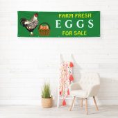 bewerkbare Boerderijen, verse eieren voor verkoop Spandoek (Insitu)