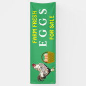 bewerkbare Boerderijen, verse eieren voor verkoop Spandoek (Verticaal)