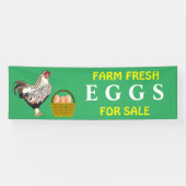 bewerkbare Boerderijen, verse eieren voor verkoop Spandoek (Horizontaal)