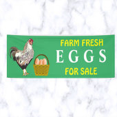 bewerkbare Boerderijen, verse eieren voor verkoop Spandoek