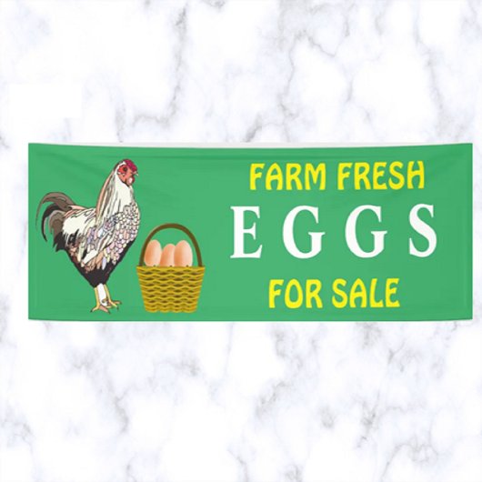bewerkbare Boerderijen, verse eieren voor verkoop Spandoek