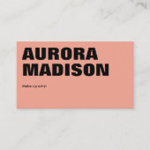 Bewerkbare Boho Business Card Template QR-code Visitekaartje (Voorkant)