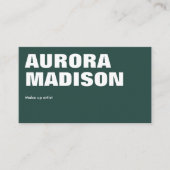 Bewerkbare Boho Business Card Template QR-code Visitekaartje (Voorkant)