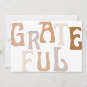 Bewerkbare Boho dank u visitekaartje template Bedankkaart (Achterkant)