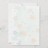 Bewerkbare Boho Regenboog Baby Shower Uitnodiging (Achterkant)