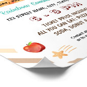 Bewerkbare Boho regenboog school sjabloon Poster (Hoek)