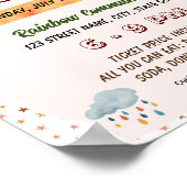 Bewerkbare boho regenboog terug naar school flyer poster (Hoek)