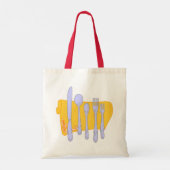 Bewerkbare boodschappen Servies Keuken Kunst Tote Bag (Achterkant)