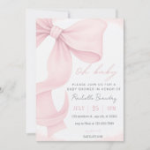 Bewerkbare Boog Baby Shower Uitnodiging Template R (Voorkant)