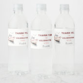 Bewerkbare Boot Nautische Waterfles Label - Meisje Waterfles Etiket (Flessen)