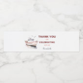 Bewerkbare Boot Nautische Waterfles Label - Meisje Waterfles Etiket (Enkel label)