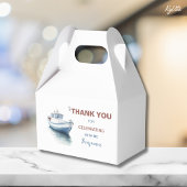 Bewerkbare Boot Verjaardag Gable Box / Favor Box - Bedankdoosjes