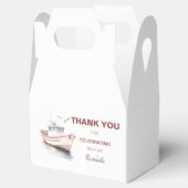 Bewerkbare Boot Verjaardag Gable Box / Favor Box - Bedankdoosjes (Geopend)