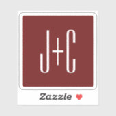 Bewerkbare bordeaux rode achtergrond & transparant sticker (Vel)