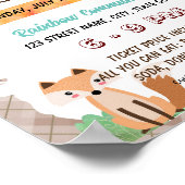 Bewerkbare bosgrond voldoen aan de sjabloon van de poster (Hoek)