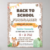 Bewerkbare bosgrond voldoen aan de sjabloon van de poster (Voorkant)