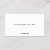 Bewerkbare bouwarchitect visitekaartje (Achterkant)