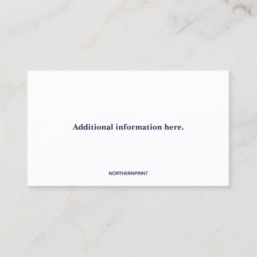 Bewerkbare bouwarchitect visitekaartje (Achterkant)