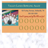 Bewerkbare Bowling Loyalty Card