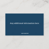 Bewerkbare Bowling Pro Shop Visitekaartje (Achterkant)