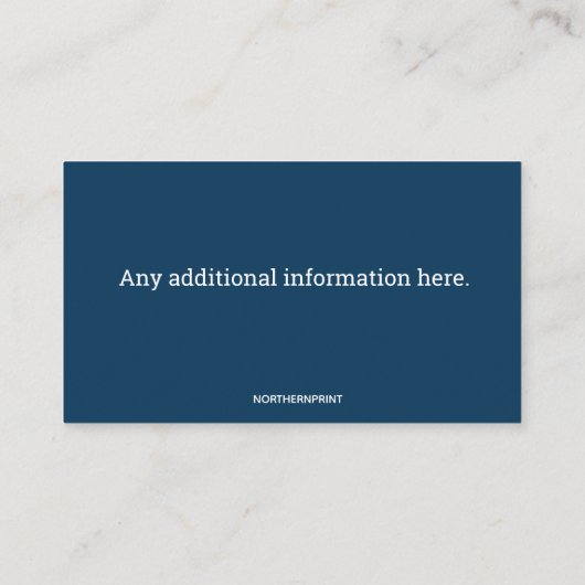 Bewerkbare Bowling Pro Shop Visitekaartje (Achterkant)