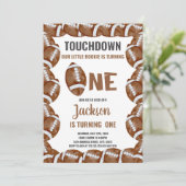 Bewerkbare Boys Sports Party Kaart met Classic Bal (Staand voorkant)